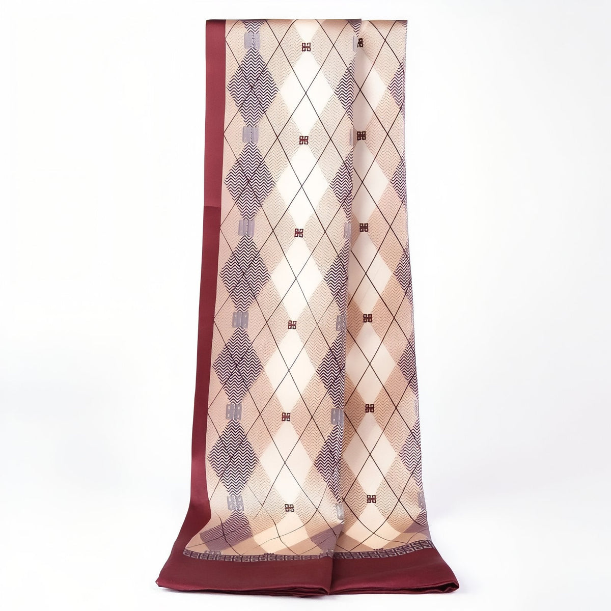 Écharpe soyeuse vintage pour homme
