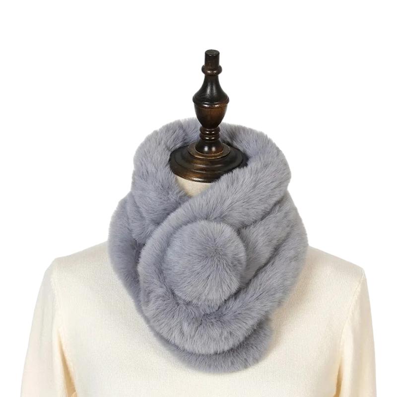 Écharpe synthétique effet fourrure pour femme
