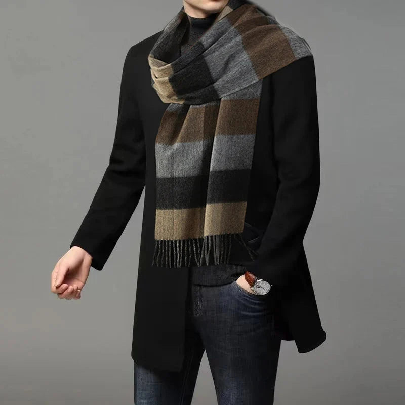 Écharpe tartan à carreaux