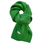 Écharpe verte en laine