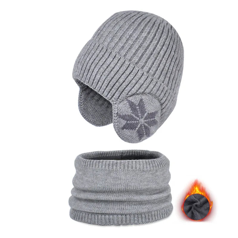 Ensemble bonnet et cache-cou enfant garçon