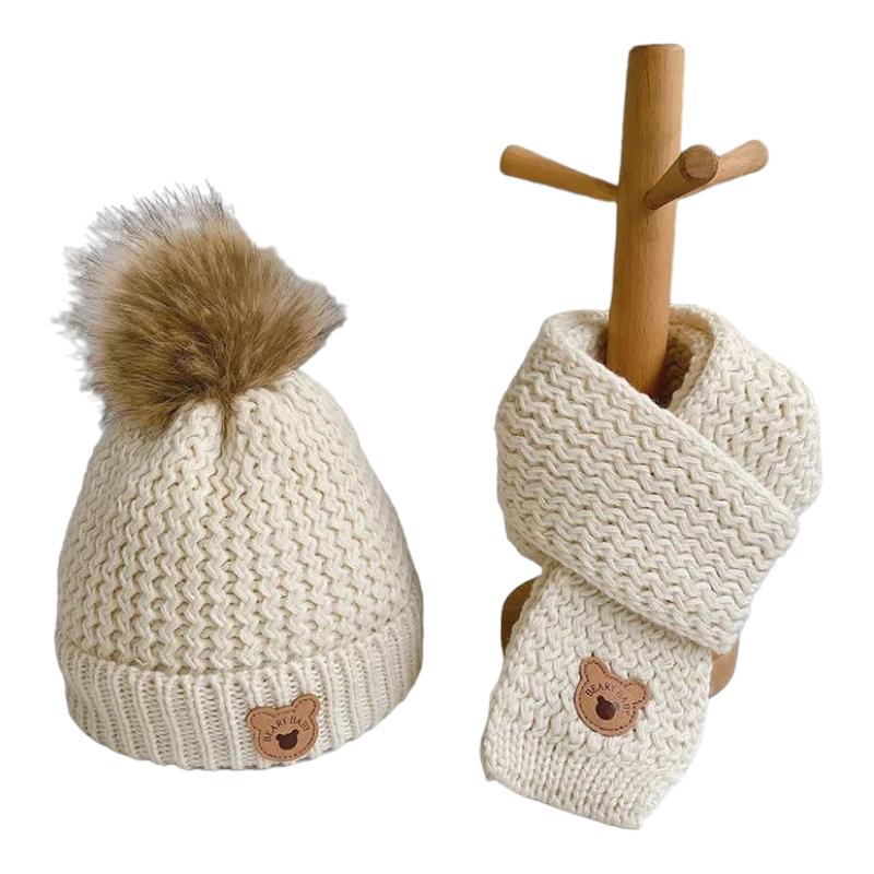 Ensemble bonnet et écharpe pour garçon