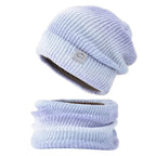 Ensemble bonnet et tour de cou femme