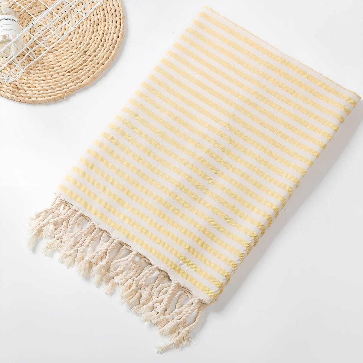 Ensemble de plage comprenant fouta et sac