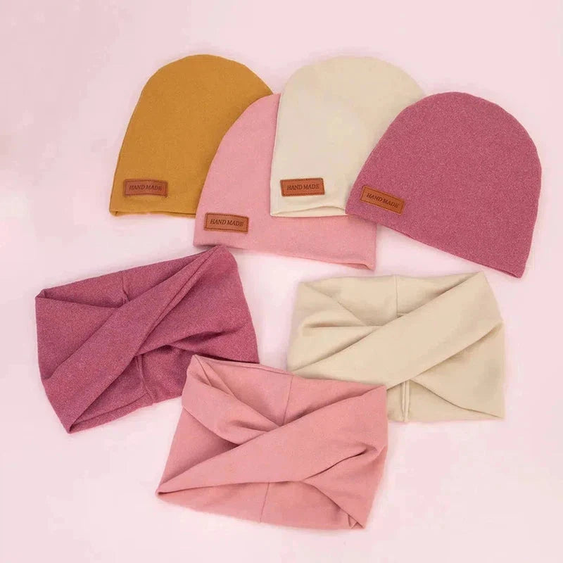 Ensemble enfant avec bonnet et snood