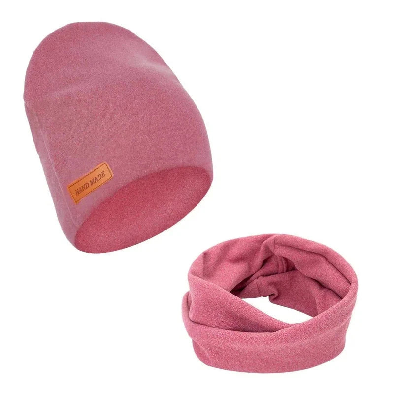 Ensemble enfant bonnet avec tour de cou