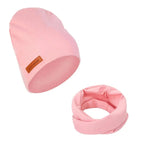 Ensemble enfant composé d’un bonnet et snood