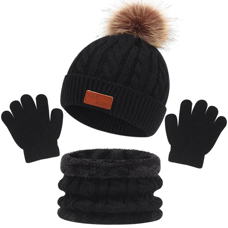 Ensemble enfant écharpe bonnet et gants