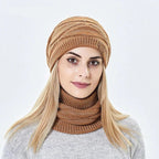 Ensemble femme bonnet et snood