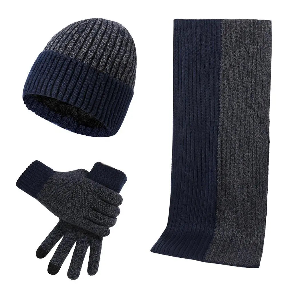 Ensemble pour homme avec bonnet écharpe gants