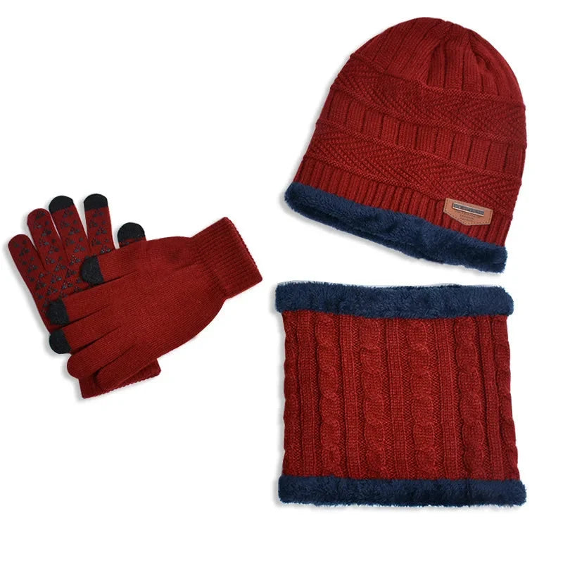Ensemble snood, bonnet et gants enfant