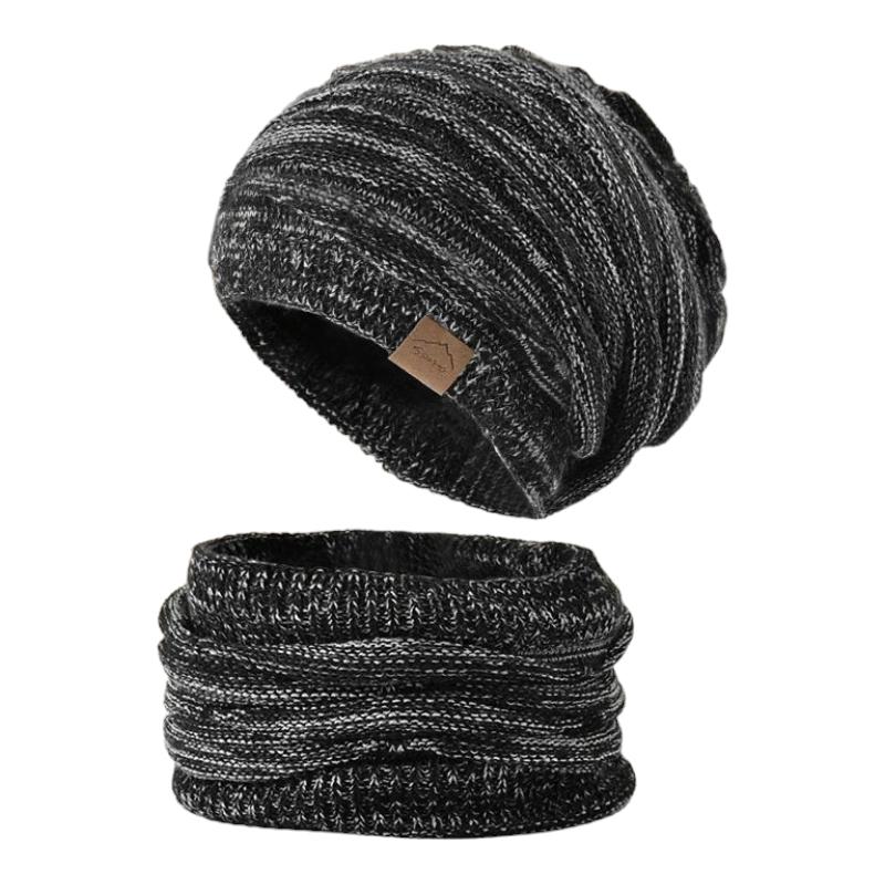 Ensemble snood et bonnet homme