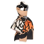 Étole à motif camélia géométrique