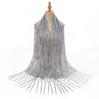 Étole à paillettes et sequins