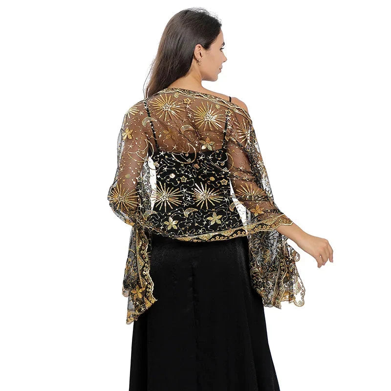 Étole adaptée aux robes de soirée