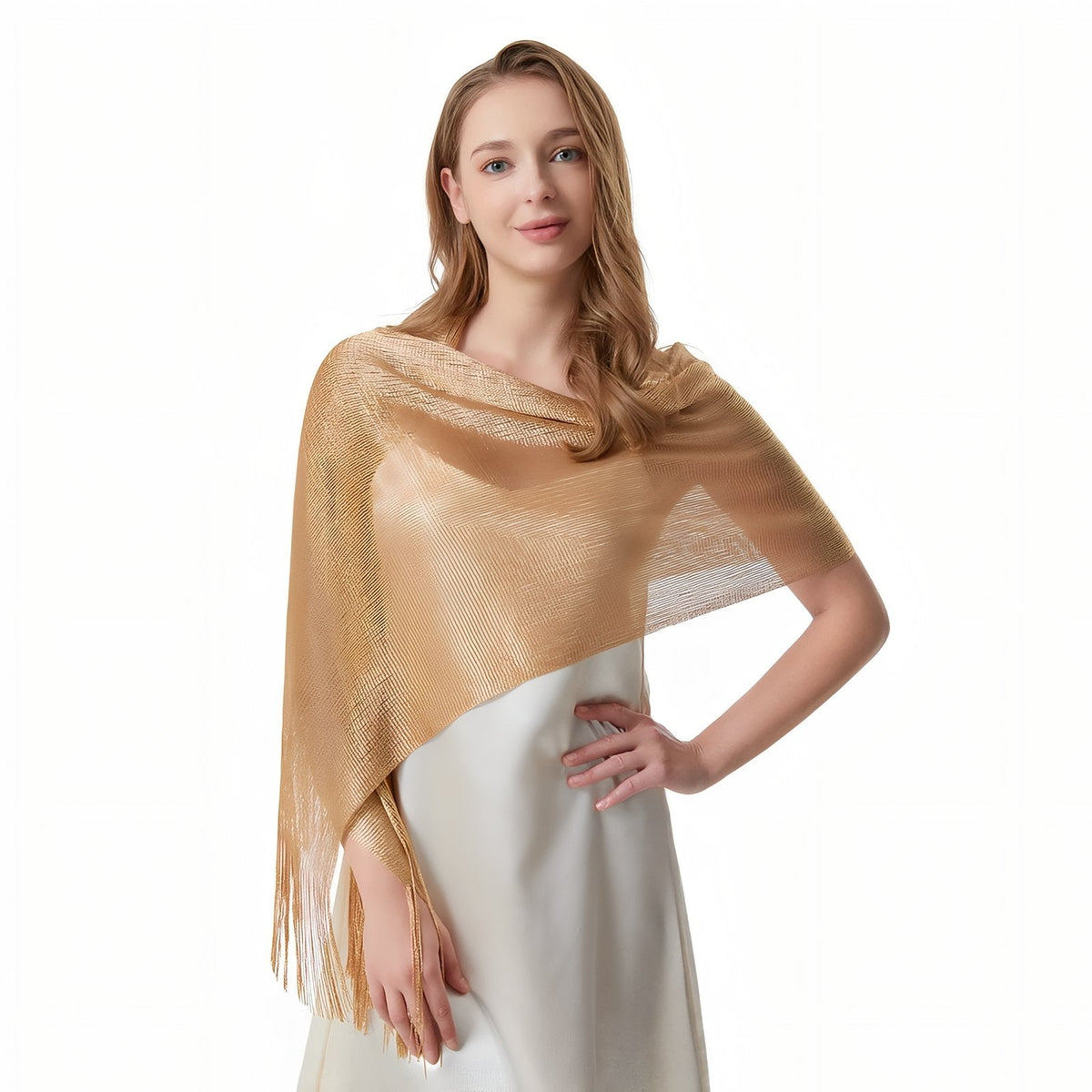 Étole assortie à une robe de cérémonie