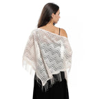 Étole au crochet en dentelle