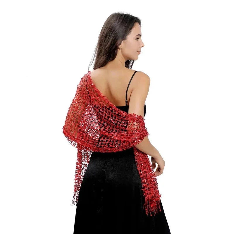 Étole avec détails pailletés