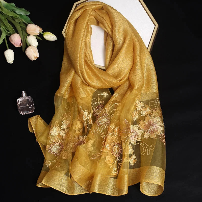 Étole brodée pour mariage