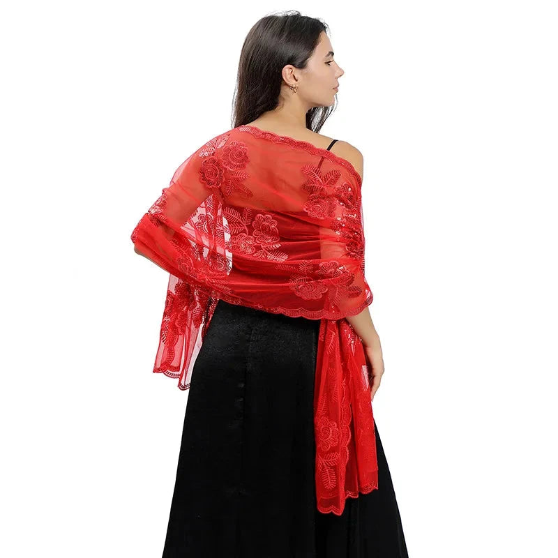 Étole chic de cérémonie pour femme