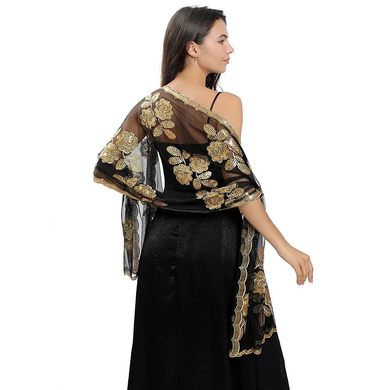 Étole conçue pour robe de soirée