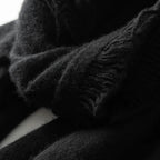 Étole couleur noire en cachemire