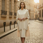 Étole de cachemire beige