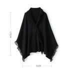 Étole de cachemire noire