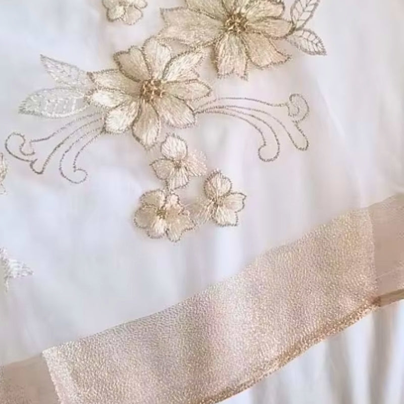 Étole de mariage verte