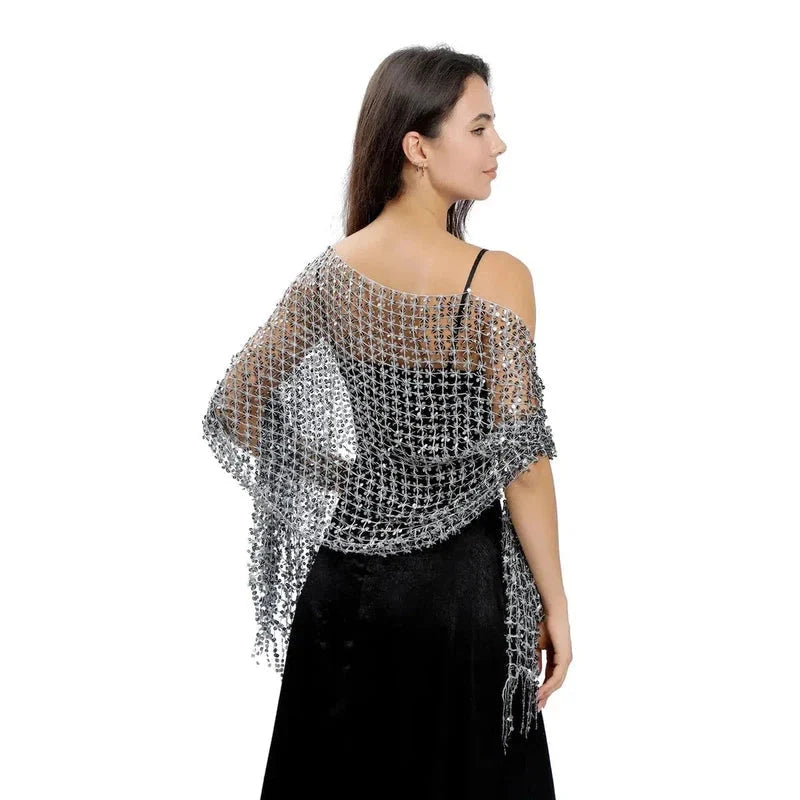 Étole décorée de paillettes