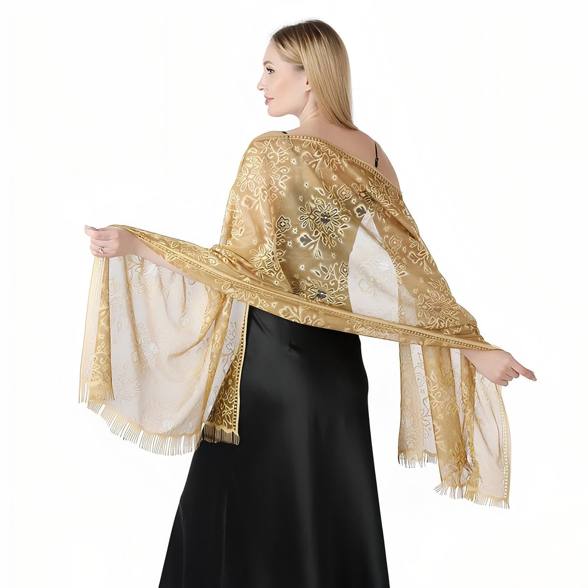 Étole élégante femme pour soirée