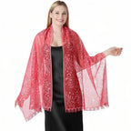 Étole élégante pour femme en soirée