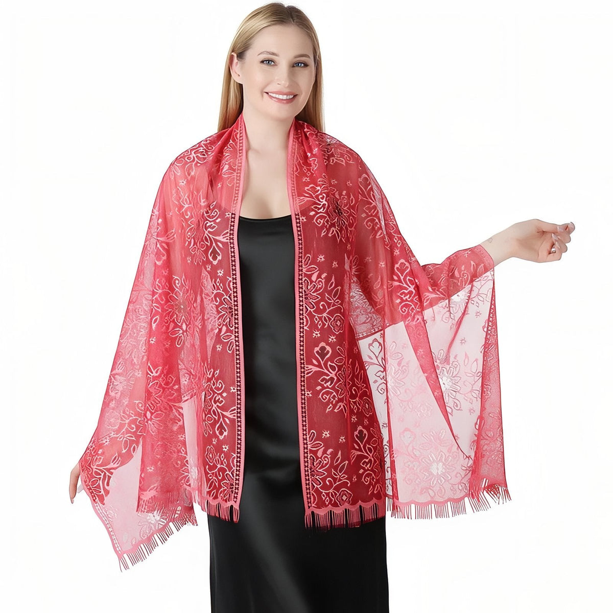 Étole élégante pour femme en soirée