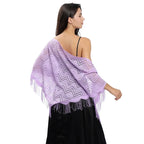 Étole en dentelle crochetée