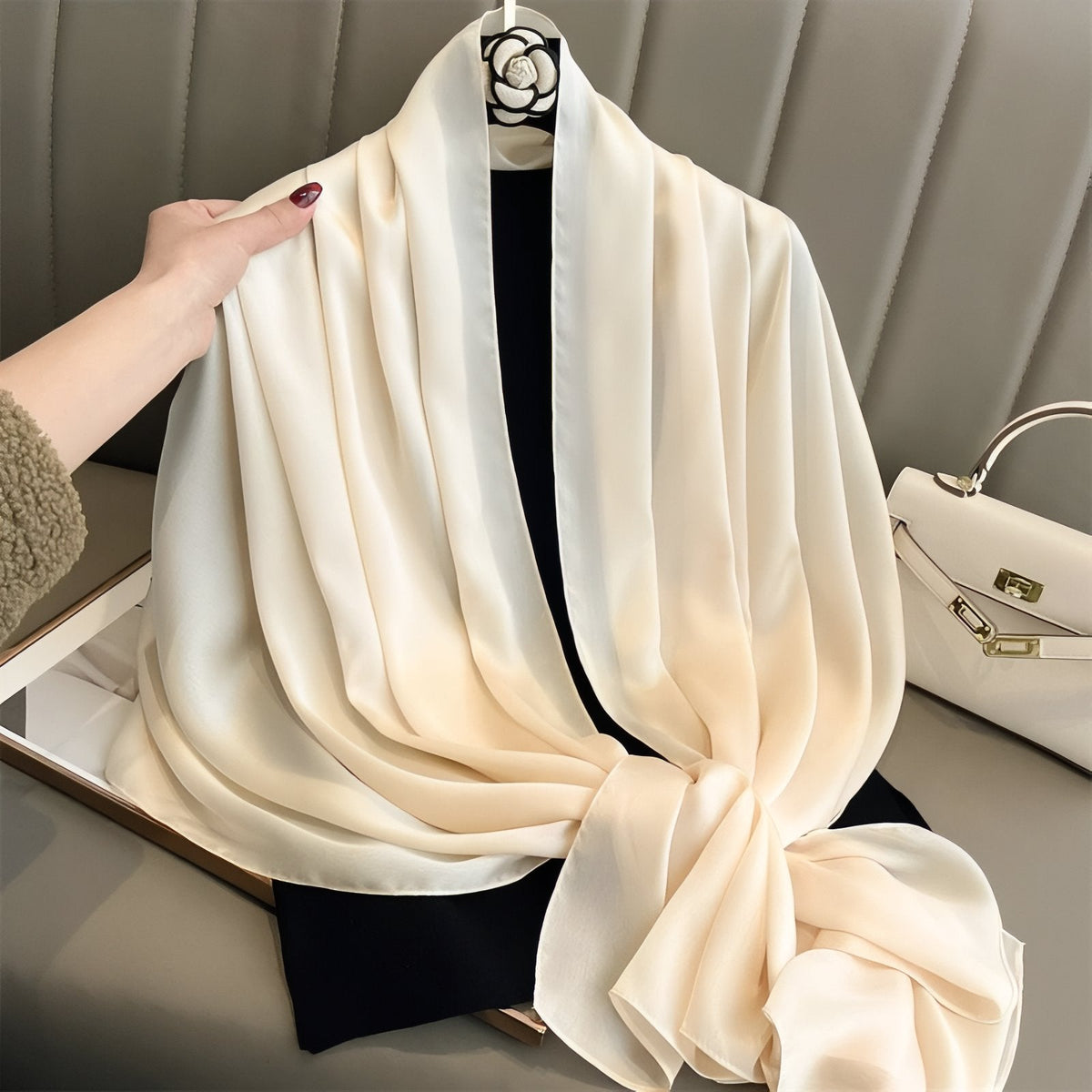 Étole en mousseline pour mariage