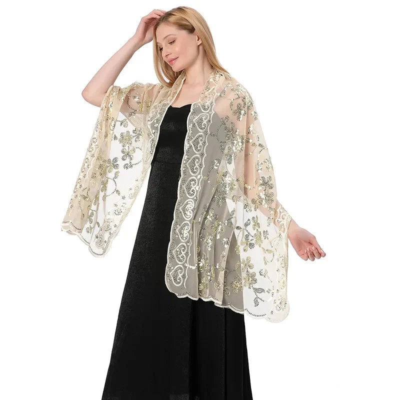 Étole femme chic pour cérémonie