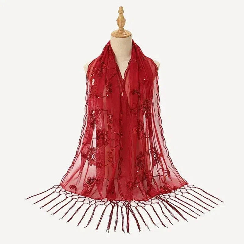 Étole femme conçue pour le mariage