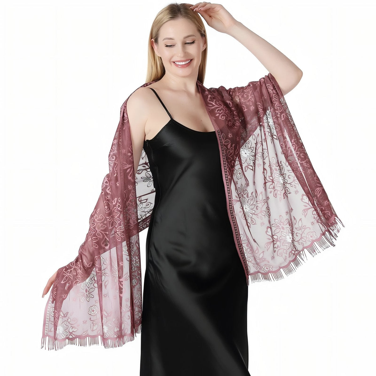 Étole femme élégante de soirée