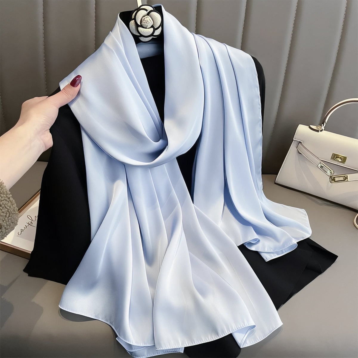 Étole habillée en mousseline pour mariage