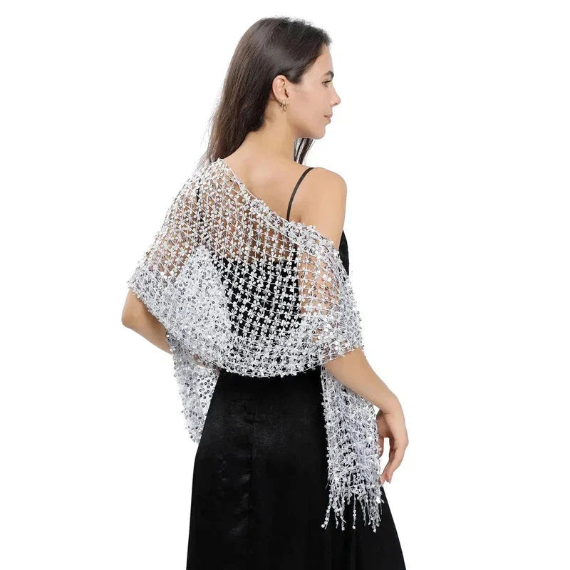 Étole parsemée de paillettes
