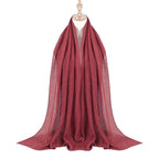 Étole portée comme foulard