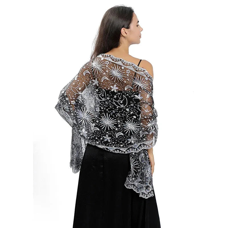 Étole pour compléter une robe de soirée