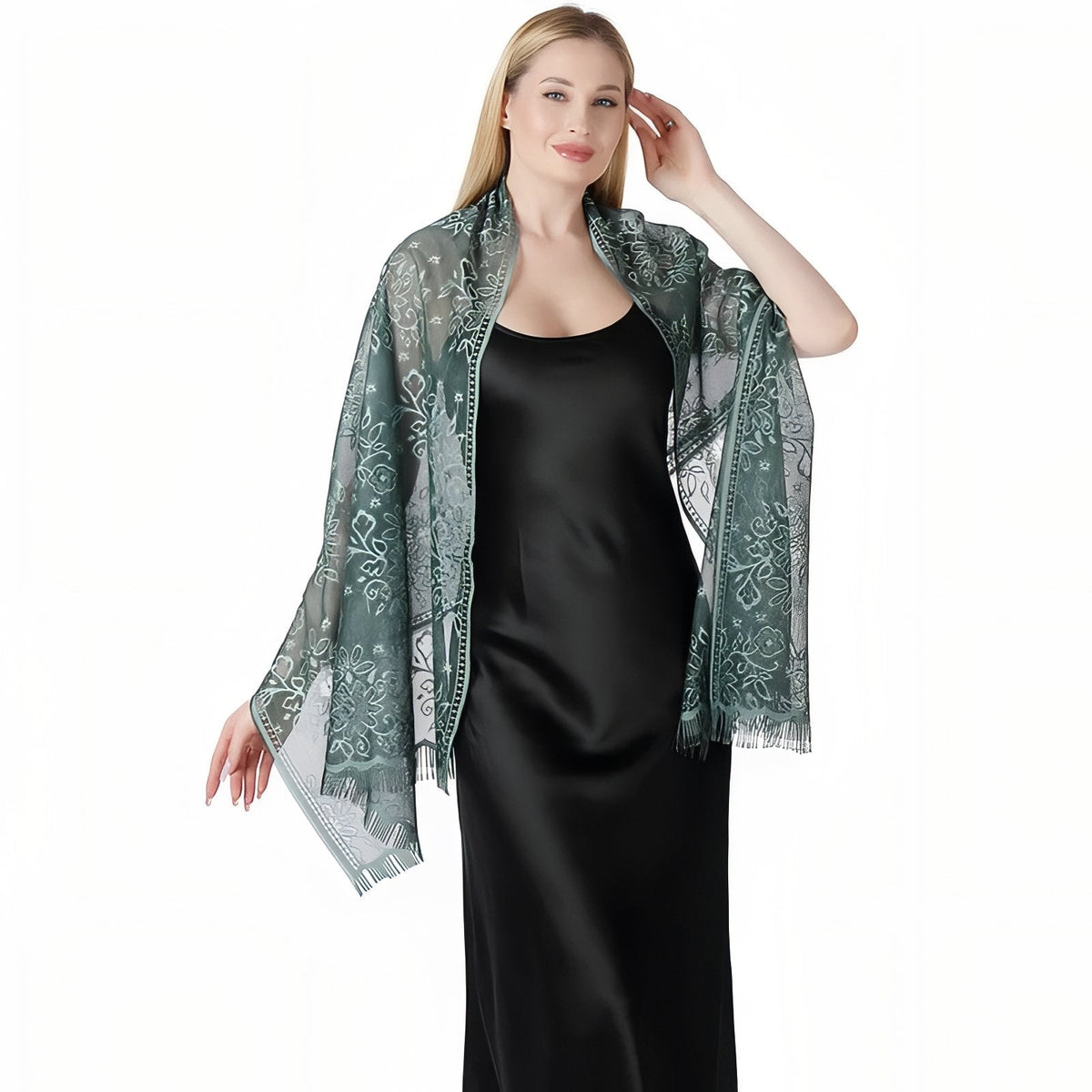 Étole pour tenue de soirée femme