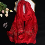 Étole rouge pour mariage