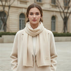 Fine écharpe femme de couleur unie
