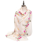 Foulard à fleurs pour femme