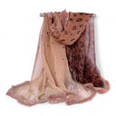 Foulard à imprimé léopard