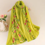Foulard à motif floral pour femme