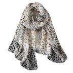 Foulard à motif léopard multicolore