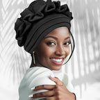 Foulard africain façon chapeau